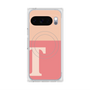 プレミアムスクエアケース with Pixelsnap［ オリジナル - initial two tone - T pink ］