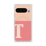 プレミアムスクエアケース with Pixelsnap［ オリジナル - initial two tone - T pink ］