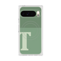 プレミアムスクエアケース with Pixelsnap［ オリジナル - initial two tone - T green ］