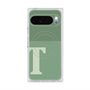 プレミアムスクエアケース with Pixelsnap［ オリジナル - initial two tone - T green ］