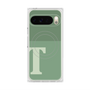 プレミアムスクエアケース with Pixelsnap［ オリジナル - initial two tone - T green ］
