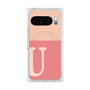 プレミアムスクエアケース with Pixelsnap［ オリジナル - initial two tone - U pink ］