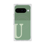 プレミアムスクエアケース with Pixelsnap［ オリジナル - initial two tone - U green ］