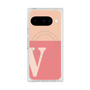 プレミアムスクエアケース with Pixelsnap［ オリジナル - initial two tone - V pink ］