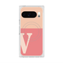 プレミアムスクエアケース with Pixelsnap［ オリジナル - initial two tone - V pink ］