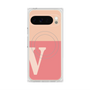 プレミアムスクエアケース with Pixelsnap［ オリジナル - initial two tone - V pink ］