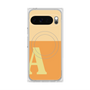 プレミアムスクエアケース with Pixelsnap［ オリジナル - initial two tone - A orange ］