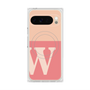 プレミアムスクエアケース with Pixelsnap［ オリジナル - initial two tone - W pink ］