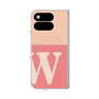 プレミアムスクエアケース with Pixelsnap［ オリジナル - initial two tone - W pink ］