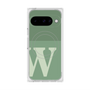 プレミアムスクエアケース with Pixelsnap［ オリジナル - initial two tone - W green ］