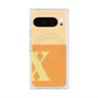 プレミアムスクエアケース with Pixelsnap［ オリジナル - initial two tone - X orange ］