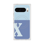 プレミアムスクエアケース with Pixelsnap［ オリジナル - initial two tone - X blue ］