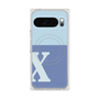 プレミアムスクエアケース with Pixelsnap［ オリジナル - initial two tone - X blue ］