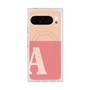 プレミアムスクエアケース with Pixelsnap［ オリジナル - initial two tone - A pink ］