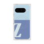 プレミアムスクエアケース with Pixelsnap［ オリジナル - initial two tone - Z blue ］
