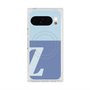 プレミアムスクエアケース with Pixelsnap［ オリジナル - initial two tone - Z blue ］