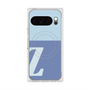 プレミアムスクエアケース with Pixelsnap［ オリジナル - initial two tone - Z blue ］