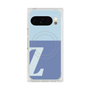 プレミアムスクエアケース with Pixelsnap［ オリジナル - initial two tone - Z blue ］