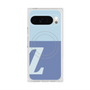 プレミアムスクエアケース with Pixelsnap［ オリジナル - initial two tone - Z blue ］