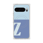 プレミアムスクエアケース with Pixelsnap［ オリジナル - initial two tone - Z blue ］