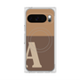 プレミアムスクエアケース with Pixelsnap［ オリジナル - initial two tone - A brown ］