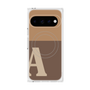 プレミアムスクエアケース with Pixelsnap［ オリジナル - initial two tone - A brown ］