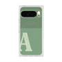 プレミアムスクエアケース with Pixelsnap［ オリジナル - initial two tone - A green ］