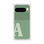 プレミアムスクエアケース with Pixelsnap［ オリジナル - initial two tone - A green ］