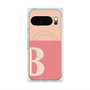 プレミアムスクエアケース with Pixelsnap［ オリジナル - initial two tone - B pink ］
