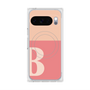 プレミアムスクエアケース with Pixelsnap［ オリジナル - initial two tone - B pink ］