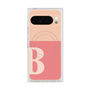 プレミアムスクエアケース with Pixelsnap［ オリジナル - initial two tone - B pink ］