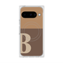 プレミアムスクエアケース with Pixelsnap［ オリジナル - initial two tone - B brown ］