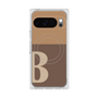 プレミアムスクエアケース with Pixelsnap［ オリジナル - initial two tone - B brown ］