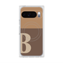 プレミアムスクエアケース with Pixelsnap［ オリジナル - initial two tone - B brown ］