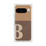 プレミアムスクエアケース with Pixelsnap［ オリジナル - initial two tone - B brown ］