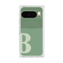 プレミアムスクエアケース with Pixelsnap［ オリジナル - initial two tone - B green ］