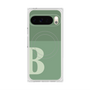 プレミアムスクエアケース with Pixelsnap［ オリジナル - initial two tone - B green ］