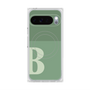 プレミアムスクエアケース with Pixelsnap［ オリジナル - initial two tone - B green ］
