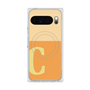 プレミアムスクエアケース with Pixelsnap［ オリジナル - initial two tone - C orange ］