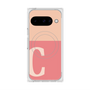 プレミアムスクエアケース with Pixelsnap［ オリジナル - initial two tone - C pink ］
