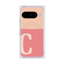 プレミアムスクエアケース with Pixelsnap［ オリジナル - initial two tone - C pink ］