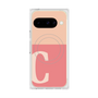 プレミアムスクエアケース with Pixelsnap［ オリジナル - initial two tone - C pink ］