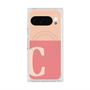プレミアムスクエアケース with Pixelsnap［ オリジナル - initial two tone - C pink ］