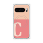 プレミアムスクエアケース with Pixelsnap［ オリジナル - initial two tone - C pink ］