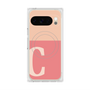 プレミアムスクエアケース with Pixelsnap［ オリジナル - initial two tone - C pink ］