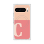 プレミアムスクエアケース with Pixelsnap［ オリジナル - initial two tone - C pink ］
