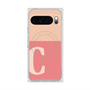 プレミアムスクエアケース with Pixelsnap［ オリジナル - initial two tone - C pink ］