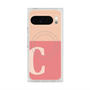 プレミアムスクエアケース with Pixelsnap［ オリジナル - initial two tone - C pink ］