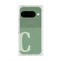 プレミアムスクエアケース with Pixelsnap［ オリジナル - initial two tone - C green ］