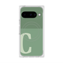 プレミアムスクエアケース with Pixelsnap［ オリジナル - initial two tone - C green ］